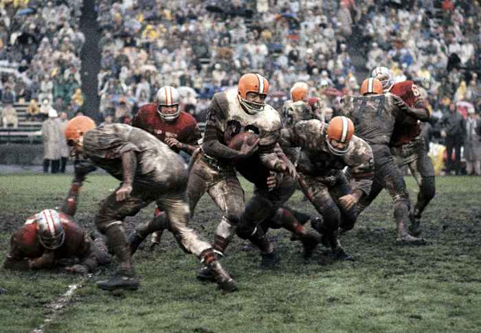 Jim Brown, Browns vs. 49ers, December 1962.